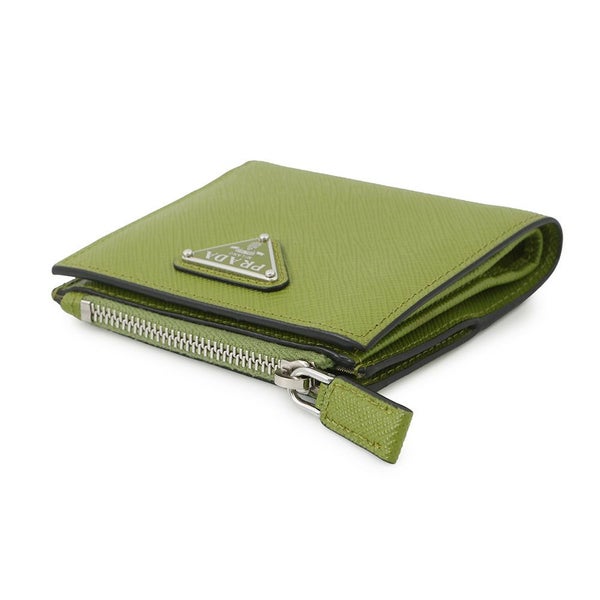 プラダ 二つ折り財布 サフィアーノ トライアングルロゴ 2ML049 PRADA 日本限定カラー