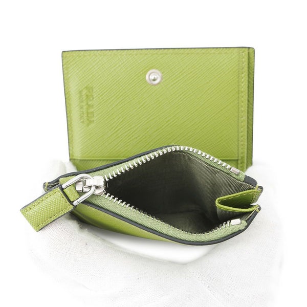 プラダ 二つ折り財布 サフィアーノ トライアングルロゴ 2ML049 PRADA 日本限定カラー