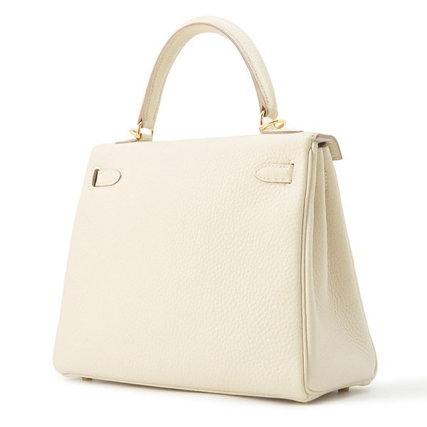 エルメス ハンドバッグ ケリー25 内縫い クレ/ゴールド金具 トゴ T刻印 2wayショルダー