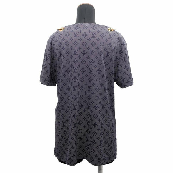 ルイヴィトン 半袖Tシャツ モノグラム・マヒナ チェーンショルダー Tシャツ レディースサイズM アパレル トップス
