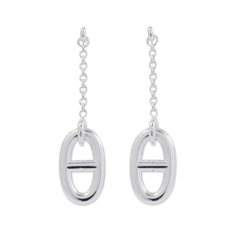 エルメス ピアス シェーヌダンクル ファランドール SV925シルバー HERMES ジュエリー アクセサリー