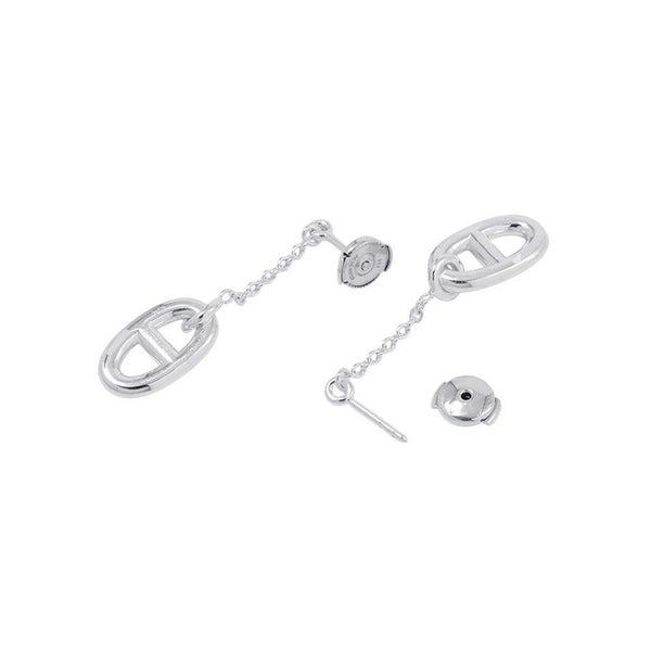 エルメス ピアス シェーヌダンクル ファランドール SV925シルバー HERMES ジュエリー アクセサリー