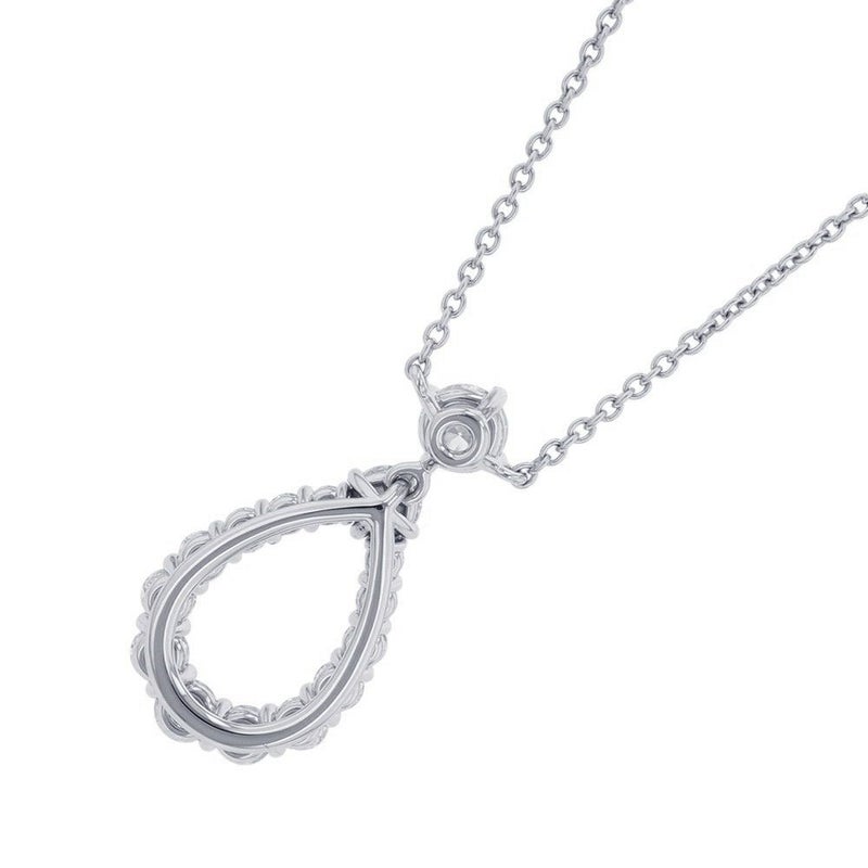 ハリーウィンストン ネックレス ループ・ペンダント エクストララージ ダイヤモンド 15P 計約0.96ct Pt950プラチナ PEDPPLXLLP