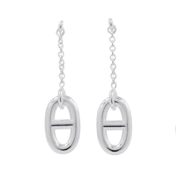 エルメス ピアス シェーヌダンクル ファランドール SV925シルバー HERMES ジュエリー アクセサリー