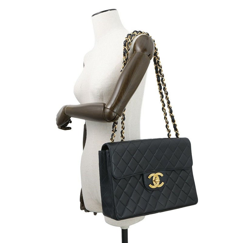 シャネル チェーンショルダーバッグ マトラッセ30 ココマーク Wチェーン ラムスキン A04412 CHANEL デカマト