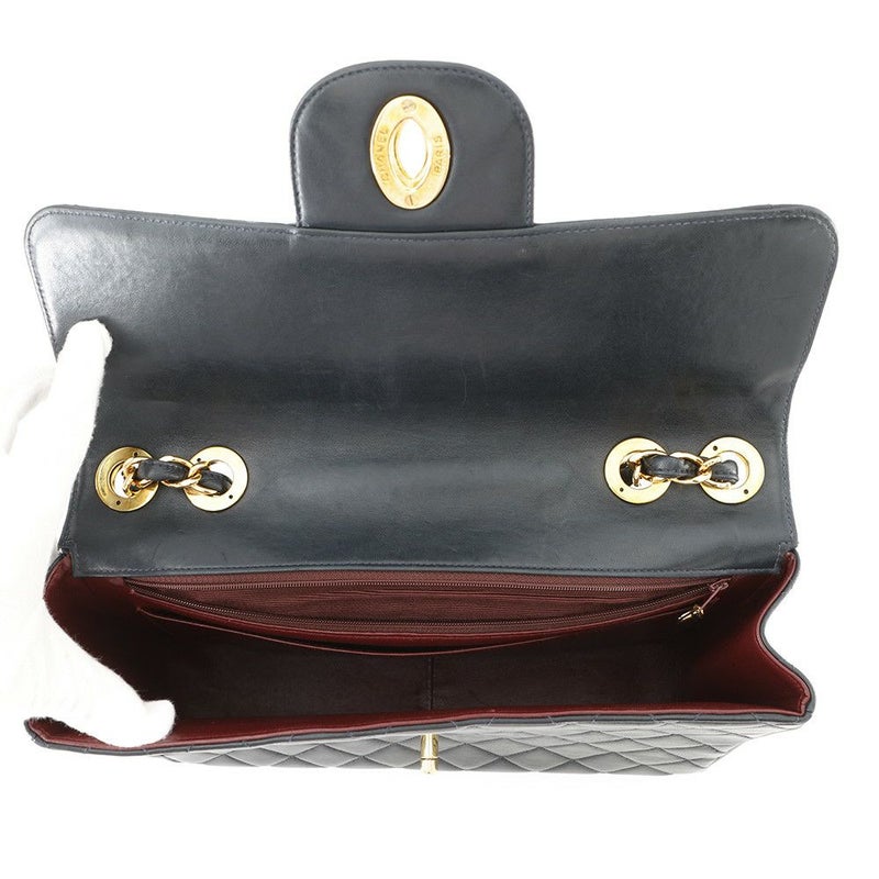 シャネル チェーンショルダーバッグ マトラッセ30 ココマーク Wチェーン ラムスキン A04412 CHANEL デカマト