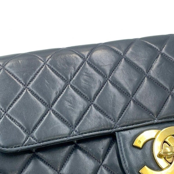 シャネル チェーンショルダーバッグ マトラッセ30 ココマーク Wチェーン ラムスキン A04412 CHANEL デカマト