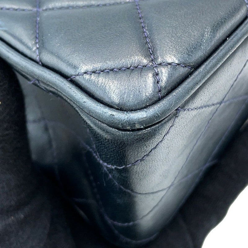 シャネル チェーンショルダーバッグ マトラッセ30 ココマーク Wチェーン ラムスキン A04412 CHANEL デカマト