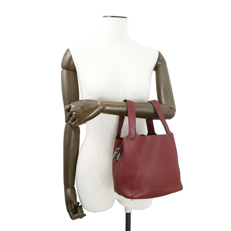 エルメス ハンドバッグ ピコタンロックPM ルージュグレナ/シルバー金具 トリヨンクレマンス X刻印
