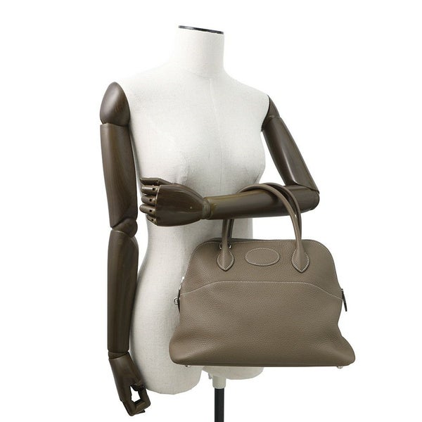 エルメス ハンドバッグ ボリード31 エトゥープ/シルバー金具 トリヨンクレマンス D刻印 2wayショルダー