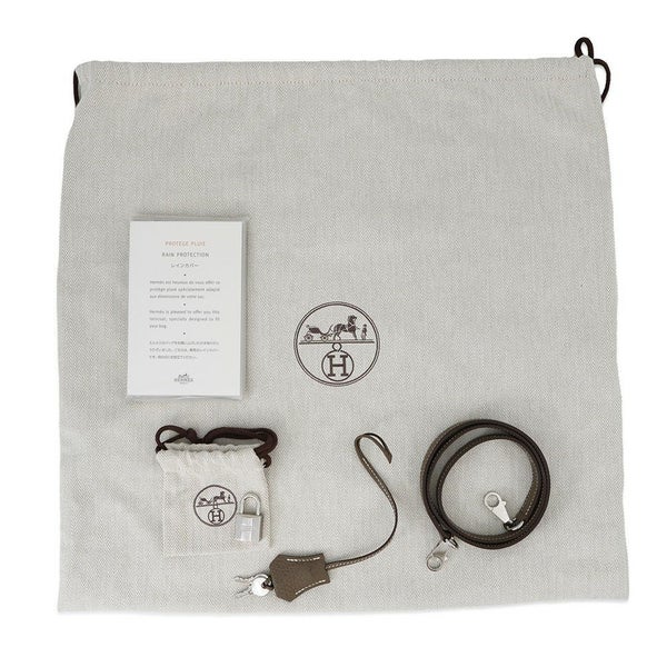 エルメス ハンドバッグ ボリード31 エトゥープ/シルバー金具 トリヨンクレマンス D刻印 2wayショルダー