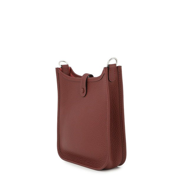 エルメス エブリンTPM 111cm アマゾンサングル コルダージュ ルージュアッシュ/シルバー金具 トリヨンクレマンス W刻印
