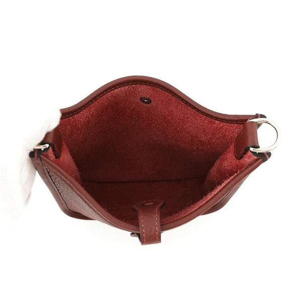 エルメス エブリンTPM 111cm アマゾンサングル コルダージュ ルージュアッシュ/シルバー金具 トリヨンクレマンス W刻印