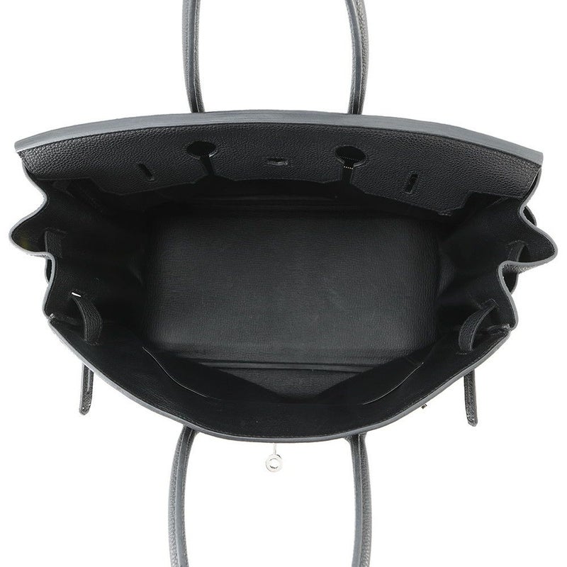 エルメス バーキン35 ブラック/シルバー金具 トゴ □N刻印  HERMES Birkin ハンドバッグ 黒