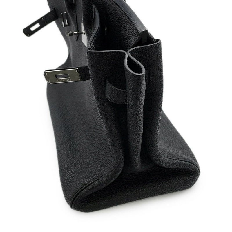 エルメス バーキン35 ブラック/シルバー金具 トゴ □N刻印  HERMES Birkin ハンドバッグ 黒