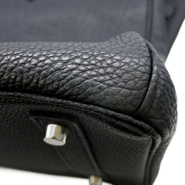 エルメス バーキン35 ブラック/シルバー金具 トゴ □N刻印  HERMES Birkin ハンドバッグ 黒
