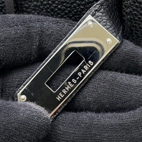 エルメス バーキン35 ブラック/シルバー金具 トゴ □N刻印  HERMES Birkin ハンドバッグ 黒
