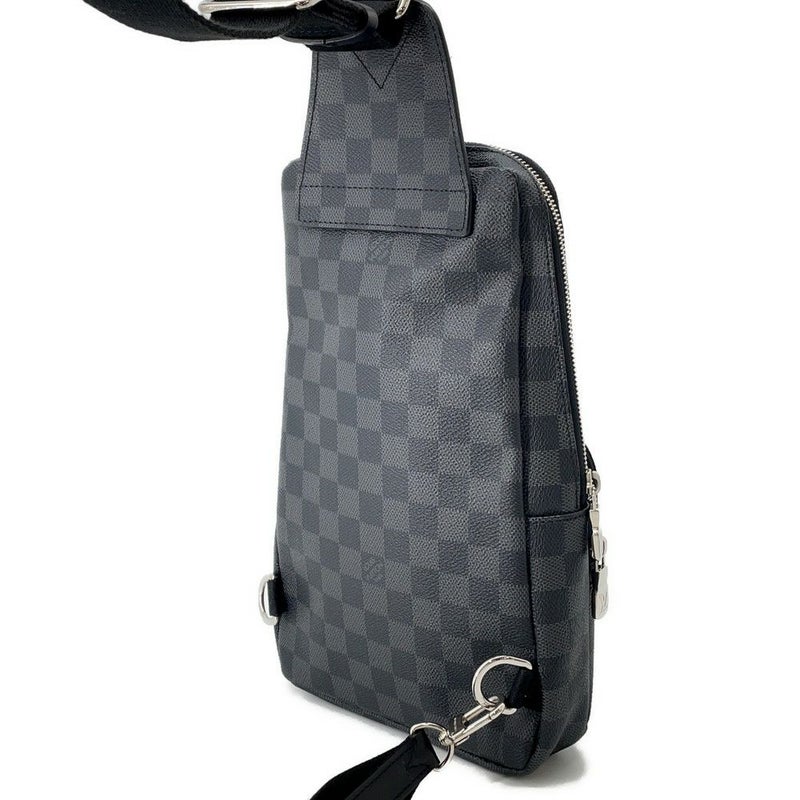 ルイヴィトン ボディバッグ ダミエ・グラフィット アヴェニュー・スリングバッグ N41719 LOUIS VUITTON 黒 ブラック