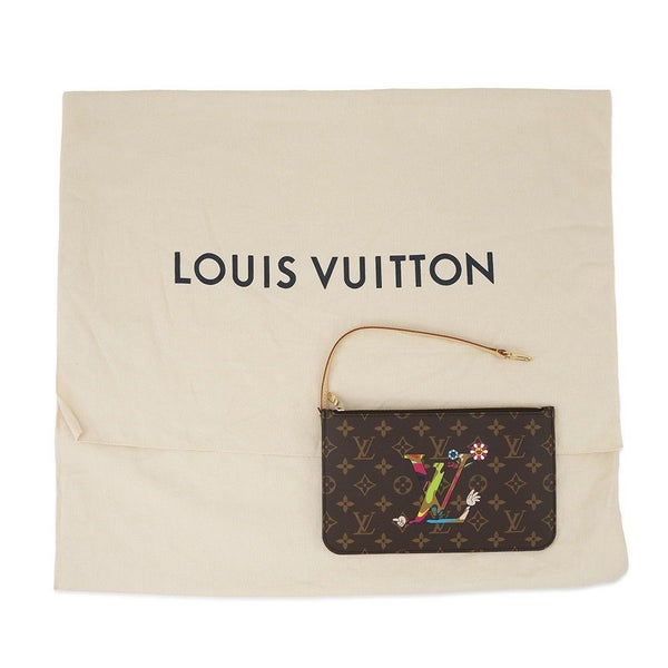 ルイヴィトン トートバッグ モノグラム LV × TM ネヴァーフル MM ポーチ付き M13271 LOUIS VUITTON 村上隆 コラボ