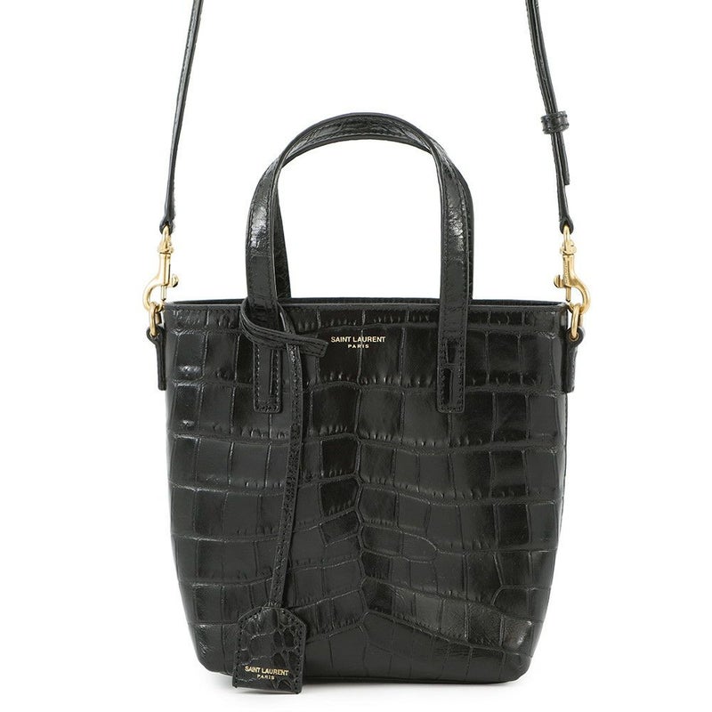 サンローランパリ ハンドバッグ ミニトイ ショッピング 712367 SAINT LAURENT PARIS 2way 黒