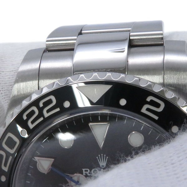 ロレックス GMTマスター2 デイト ランダムシリアル ルーレット 116710BLNR ROLEX 腕時計 黒文字盤