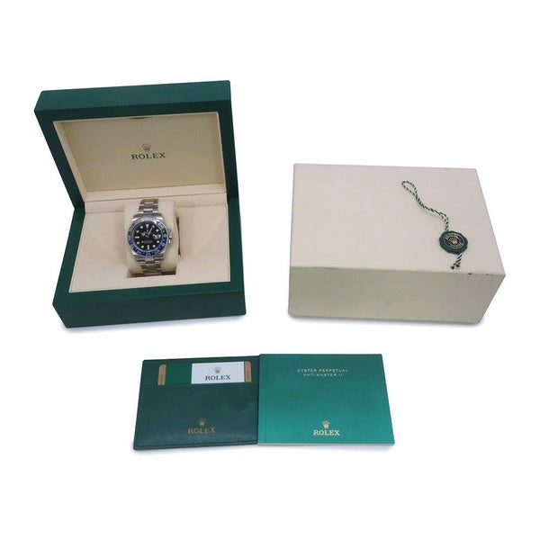 ロレックス GMTマスター2 デイト ランダムシリアル ルーレット 116710BLNR ROLEX 腕時計 黒文字盤