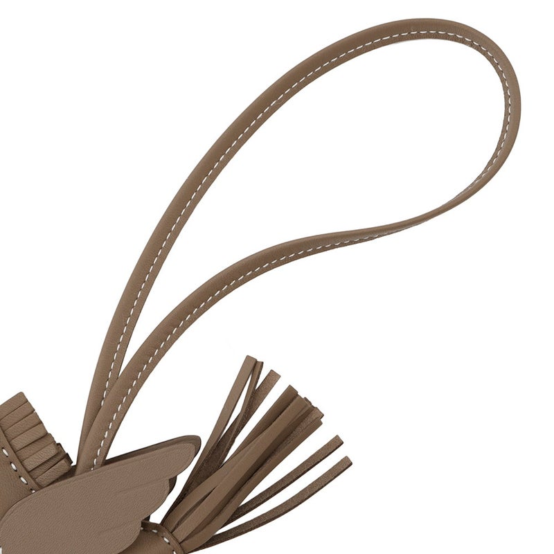 エルメス バッグチャーム ロデオPM ペガサス エトゥープ ラムスキン K刻印 HERMES チャーム オーナメント