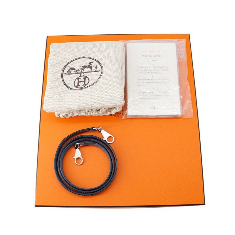 エルメス ハンドバッグ ボリード27 アズール/シルバー金具 エプソン D刻印 2wayショルダー