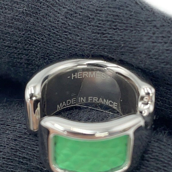 エルメス イヤーカフ オランプ Olympe スモール PM ヴェールコミック/シルバー金具 メタル エプソン HERMES アクセサリー