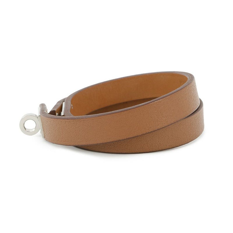 エルメス ブレスレット ケリー ドゥブルトゥール ゴールド/シルバー金具 スイフト Y刻印 サイズT3 HERMES アクセサリー