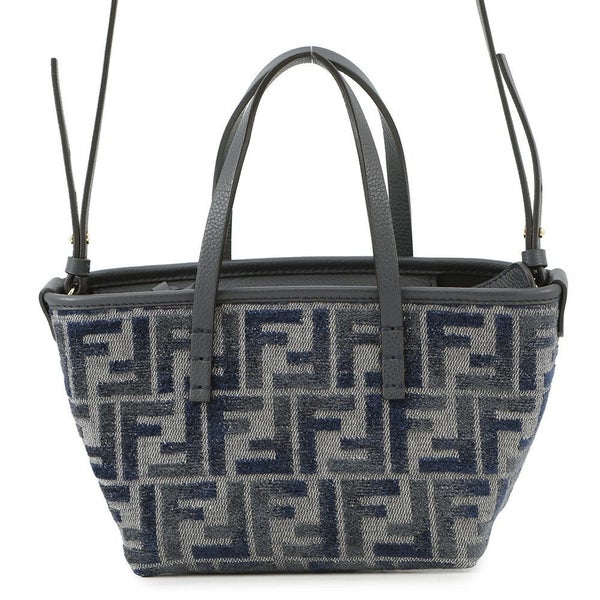 フェンディ ハンドバッグ ロール FFジャカード ミニ 8BS096 2way