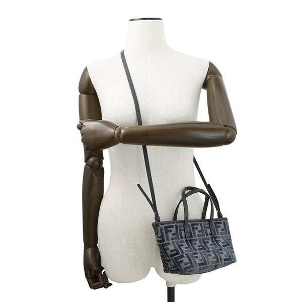 フェンディ ハンドバッグ ロール FFジャカード ミニ 8BS096 2way