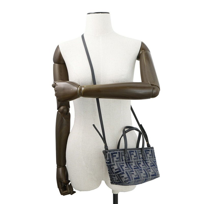 フェンディ ハンドバッグ ロール FFジャカード ミニ 8BS096 2way