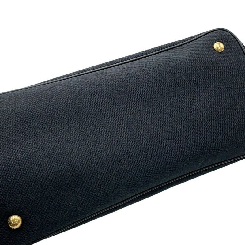 プラダ ハンドバッグ ジャカード ロゴ キャンバス 1BA579 PRADA 2way 黒