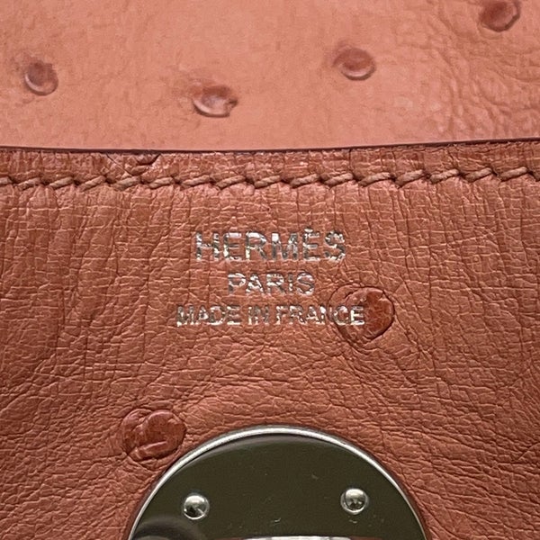 エルメス ハンドバッグ リンディ26  テリキュート/シルバー金具 オーストリッチ T刻印 2wayショルダー