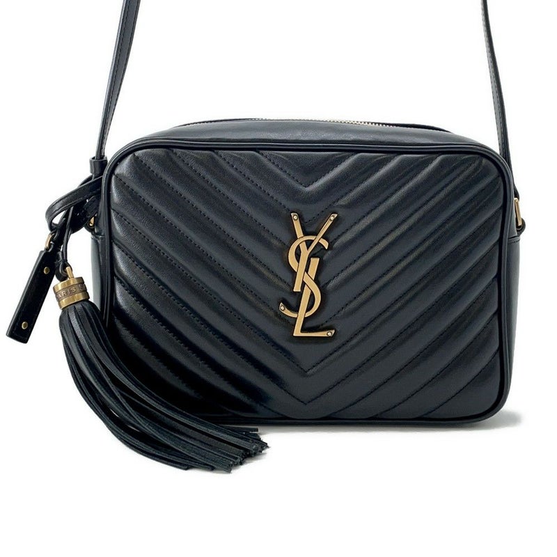 サンローランパリ ショルダーバッグ ルー カメラバッグ レザー 574494 SAINT LAURENT PARIS キルティング 黒