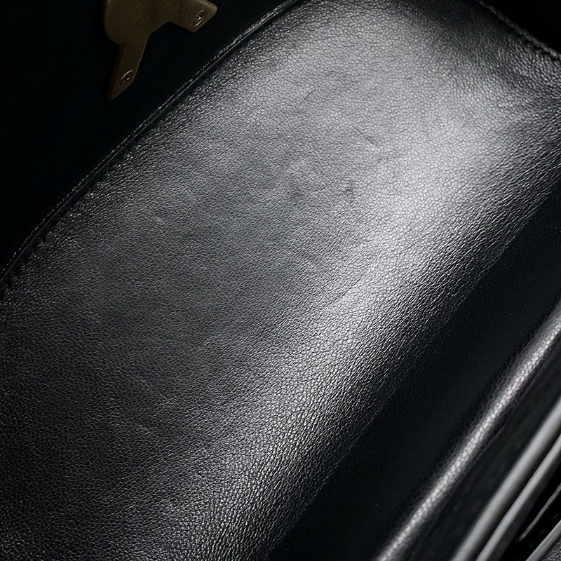 サンローランパリ ショルダーバッグ ジューン ボックス レザー 710080 SAINT LAURENT PARIS バッグ 黒