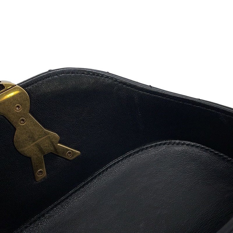 サンローランパリ ショルダーバッグ ジューン ボックス レザー 710080 SAINT LAURENT PARIS バッグ 黒