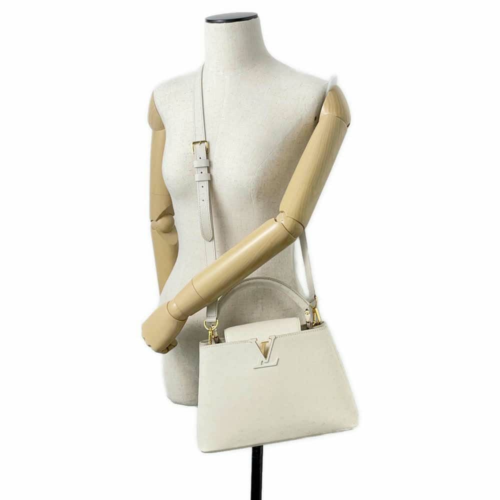 ルイヴィトン ハンドバッグ オーストリッチ カプシーヌBB LOUIS