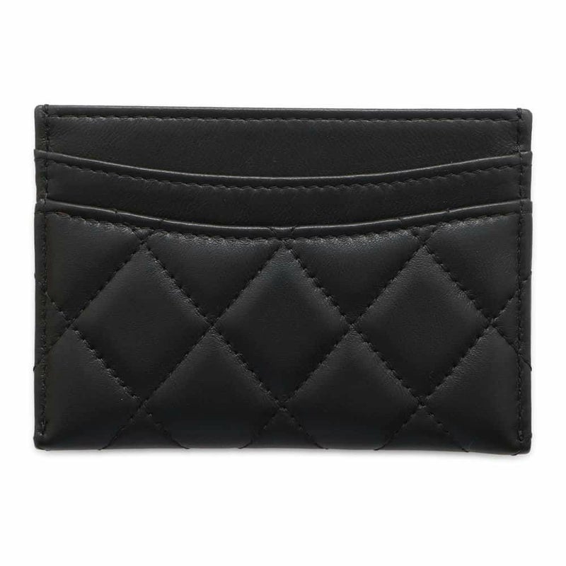 シャネル カードケース マトラッセ ココマーク ラムスキン パスケース A31510 CHANEL Card Holder 定期入れ 黒
