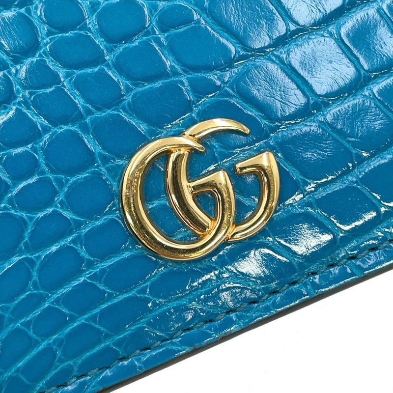 グッチ 二つ折り財布 ダブルG コンパクト ウォレット 456126 GUCCI 財布 カードケース