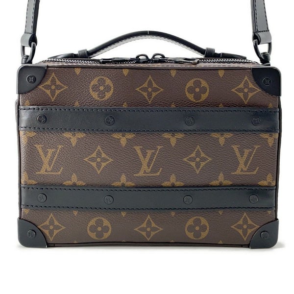 ルイヴィトン ショルダーバッグ モノグラム・マカサー ハンドル・ソフトトランク M45935 LOUIS VUITTON 黒 ブラック