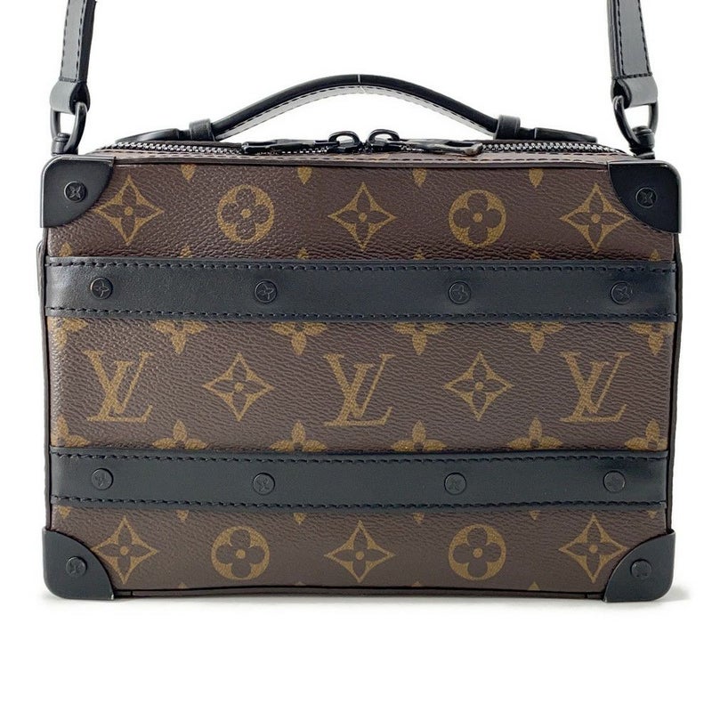 ルイヴィトン ショルダーバッグ モノグラム・マカサー ハンドル・ソフトトランク M45935 LOUIS VUITTON 黒 ブラック