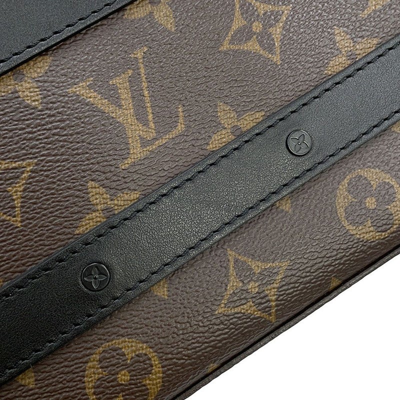 ルイヴィトン ショルダーバッグ モノグラム・マカサー ハンドル・ソフトトランク M45935 LOUIS VUITTON 黒 ブラック