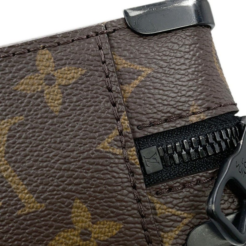 ルイヴィトン ショルダーバッグ モノグラム・マカサー ハンドル・ソフトトランク M45935 LOUIS VUITTON 黒 ブラック