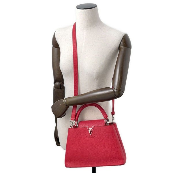 ルイヴィトン ハンドバッグ トリヨンレザー カプシーヌBB M94754 LOUIS VUITTON 2way レッド