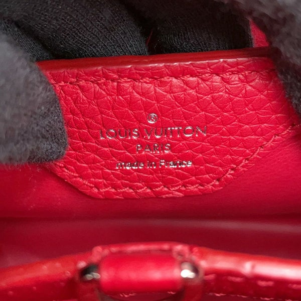 ルイヴィトン ハンドバッグ トリヨンレザー カプシーヌBB M94754 LOUIS VUITTON 2way レッド