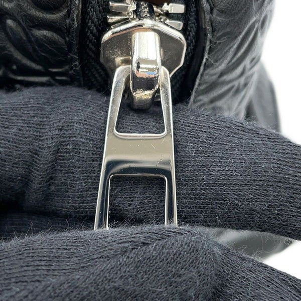 ロエベ ハンドバッグ リピートアナグラム アマソナ75 レザー 301.55.L03 LOEWE 2way 黒