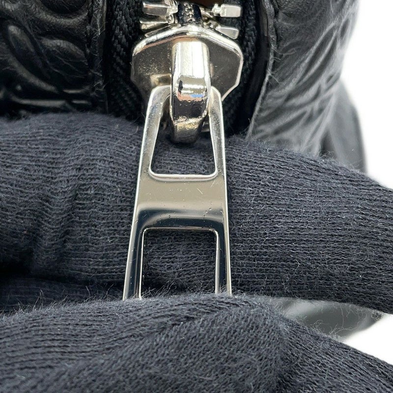 ロエベ ハンドバッグ リピートアナグラム アマソナ75 レザー 301.55.L03 LOEWE 2way 黒