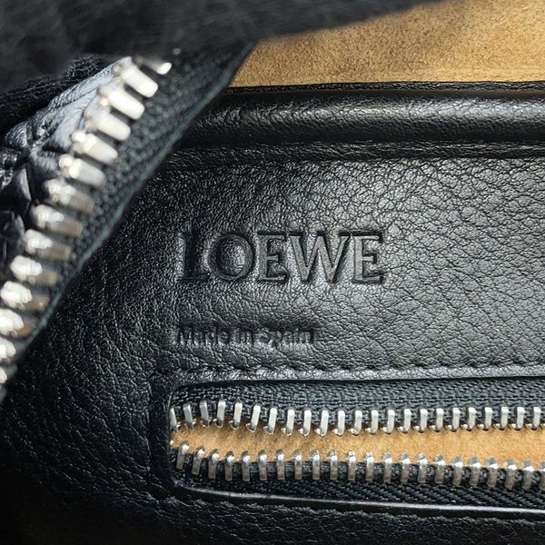 ロエベ ハンドバッグ リピートアナグラム アマソナ75 レザー 301.55.L03 LOEWE 2way 黒